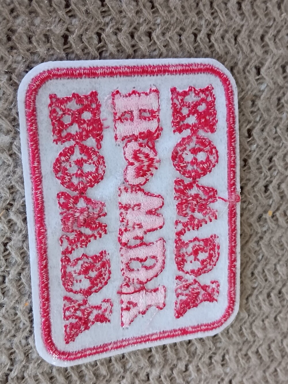 Howdy, Pink Embroidered Cowgirl Iron On Jacket, Jeans, Backpack Patch - Picture 2 of 3